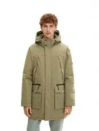 Produktbild: TOM TAILOR Denim Herren Artic Winterparka 1032436, 10415 - Dusty Olive Green, S