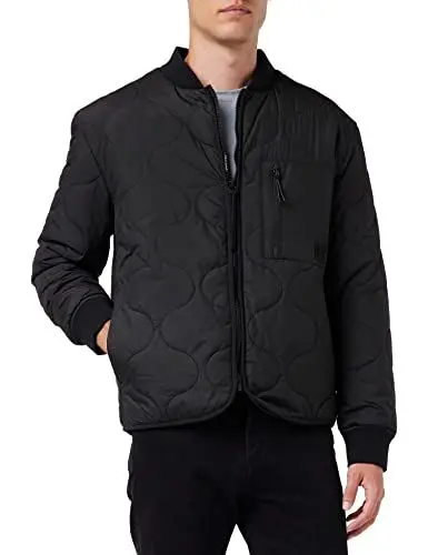 Produktbild: TOM TAILOR Denim Herren Bomber Steppjacke 1033414, 29999 - Black, L
