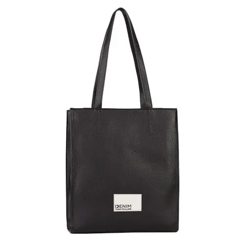 Produktbild: TOM TAILOR Denim Nio Damen Shopper Umhängetasche Reißverschluss Mittelgroß Schwarz