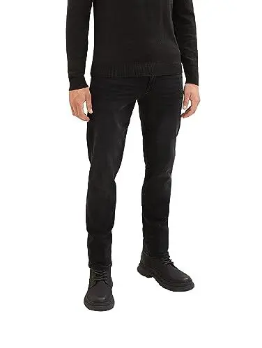 Produktbild: TOM TAILOR Herren 1021161 Josh Regular Slim Jeans, 10250 - Used Dark Stone Black Denim, 33W / 34L EU