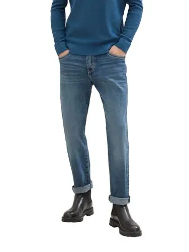 Produktbild: TOM TAILOR Herren 1035877 Marvin Straight Jeans, 10137-Dark Indigo with Tint, 36W x 32L