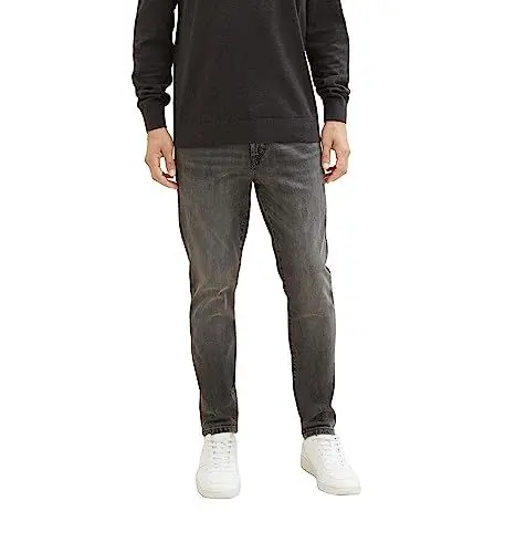 Produktbild: TOM TAILOR Herren 1036999 Troy Slim Jeans, 10222-destroyed Light Stone Grey den, 34/30