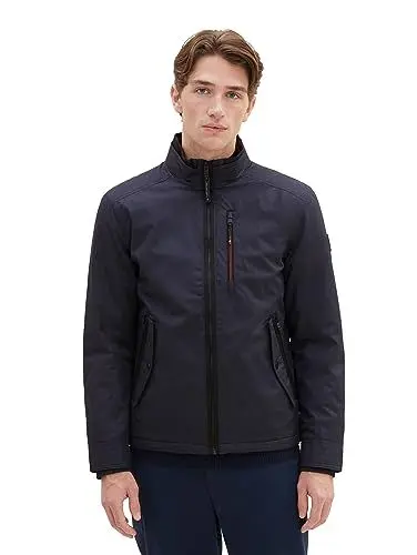 Produktbild: TOM TAILOR Herren 1037331 Jacke mit Stehkragen, 10668-sky Captain Blue, M