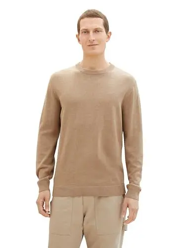 Produktbild: TOM TAILOR Herren 1038426 Pullover, 31089-Hazel Brown Melange, XX-Large