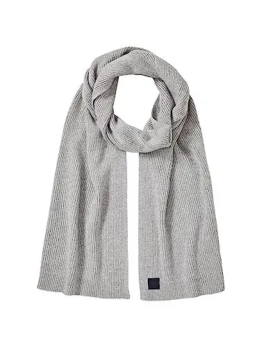 Produktbild: TOM TAILOR Herren 1038515 Basic Winterschal mit Wolle, 12035-Grey Heather Melange, OneSize