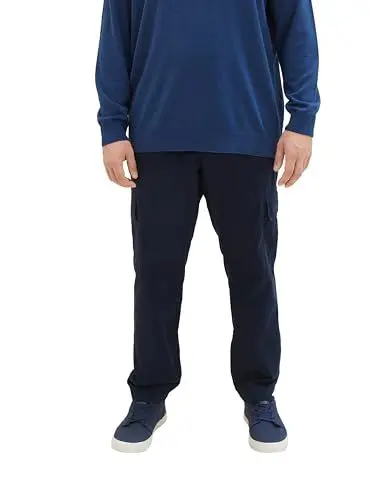 Produktbild: TOM TAILOR Herren 1039929 Regular Fit Cargo Hose aus Baumwolle, 10668-sky Captain Blue, 5XL