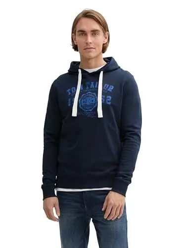 Produktbild: TOM TAILOR Herren 1042270 Sweatshirt, 14314-Dark Navy Blue, XXL