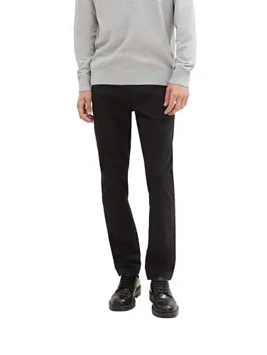 Produktbild: TOM TAILOR Herren 1042562 Chino Hose aus Stretch Twill, 29999-Black, 36W x 32L
