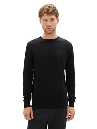 Produktbild: TOM TAILOR Herren Basic Strickpullover mit Crewneck