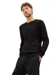 Produktbild: TOM TAILOR Herren Basic Strickpullover mit V-Ausschnitt