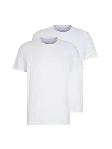Produktbild: TOM TAILOR Herren Crewneck T-Shirt im Doppelpack, 20000 - White, XL