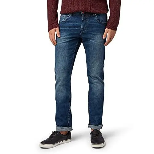 Produktbild: TOM TAILOR Herren Jeans 10622022 Aedan Straight, 10281 - Mid Stone Wash Denim, 33W / 36L