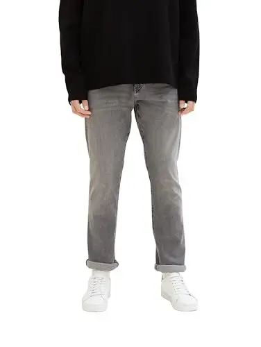 Produktbild: TOM TAILOR Herren Josh Regular Slim Jeans, 10218 - Used Light Stone Grey Denim, 32/34