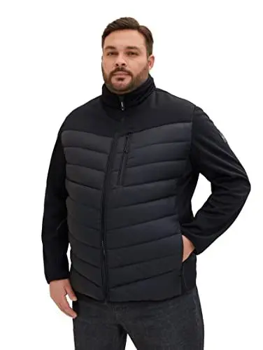Produktbild: TOM TAILOR Herren Plussize Jacke 1035816, 29999 - Black, 3XL