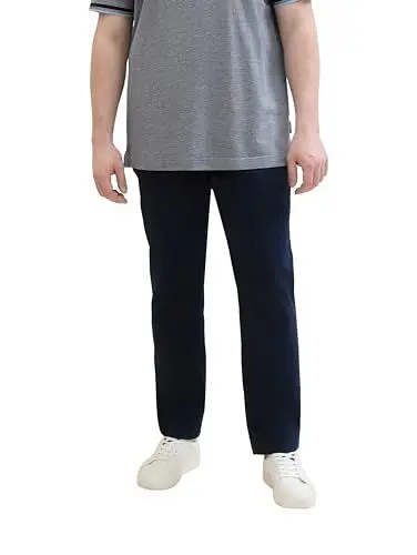 Produktbild: TOM TAILOR Herren Plussize Regular Fit Washed Chino Hose, sky captain blue, 40/32