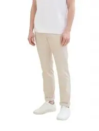 Produktbild: TOM TAILOR Herren Regular Fit Basic Performance Hose, light cashew beige, 28/32
