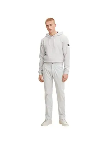Produktbild: TOM TAILOR Herren Travis Regular Chino Hose 1032865, 29767 - Rough Grey, 28W / 34L