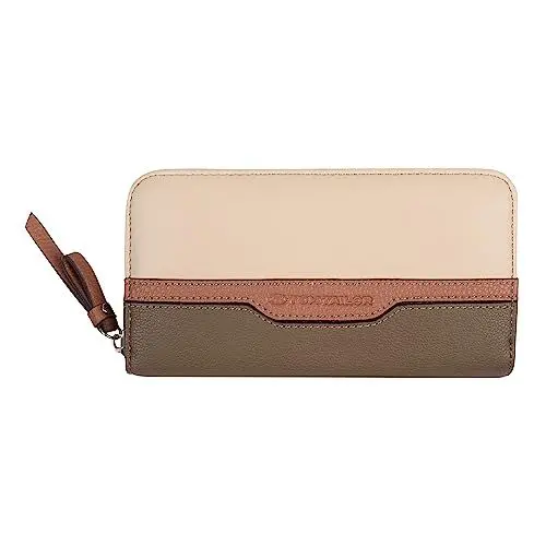 Produktbild: TOM TAILOR Jule Damen Geldbörse Portemonnaie Reißverschluss Groß Beige