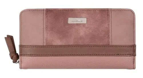 Produktbild: TOM TAILOR Juna Damen Geldbörse Portemonnaie Reißverschluss Groß Rosa