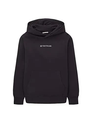 Produktbild: TOM TAILOR Jungen 1038941 Hoodie mit Schriftzug, 29476-coal Grey, 128