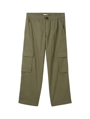 Produktbild: TOM TAILOR Jungen Kinder Cargo Loose Fit Hose, 10415 - Dusty Olive Green, 140