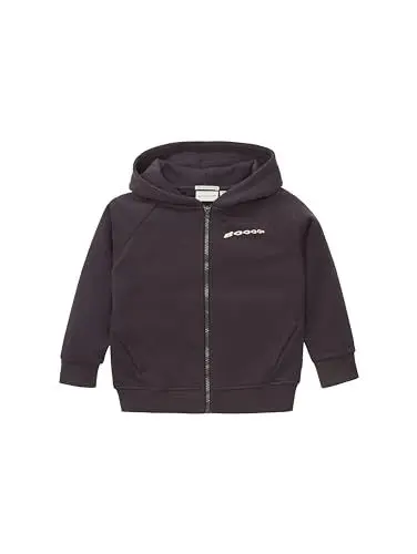 Produktbild: TOM TAILOR Jungen Kinder Sweatjacke mit Special-Print, coal grey, 92/98