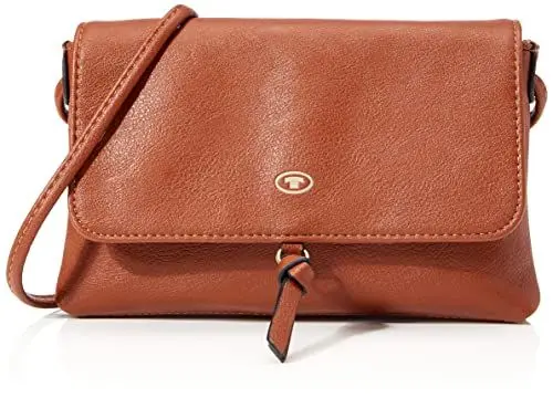 Produktbild: TOM TAILOR Luna Damen Überschlagtasche Umhängetasche Klein Cognac Braun