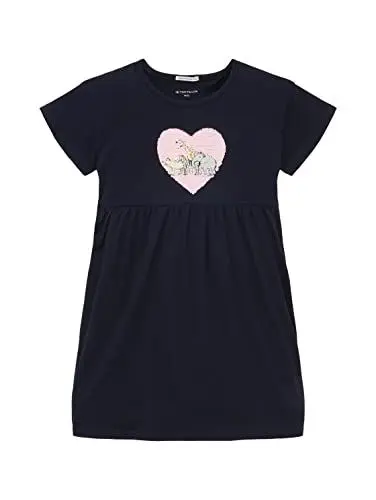 Produktbild: TOM TAILOR Mädchen 1036096 Kinder Kleid, 10668 - Sky Captain Blue, 92-98