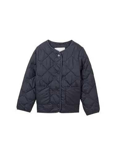 Produktbild: TOM TAILOR Mädchen Kinder Lightwight Steppjacke mit Taschen & Blumenmuster, 10668 - Sky Captain Blue, 116/122