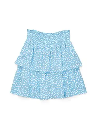 Produktbild: TOM TAILOR Mädchen Kinder Volantrock mit Muster 1037165, Blau, 176