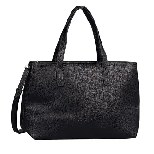 Produktbild: TOM TAILOR Marla Damen Shopper Umhängetasche Reißverschluss Mittelgroß Schwarz