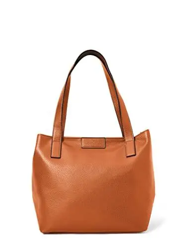 Produktbild: TOM TAILOR Miri zip Damen Shopper Umhängetasche Reißverschluss Groß Cognac Braun