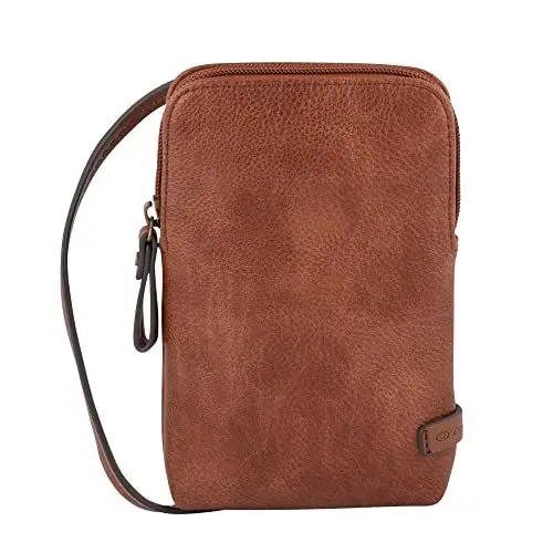 Produktbild: TOM TAILOR Rubiana Damen Handytasche Umhängetasche Mittelgroß Cognac Braun