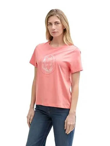 Produktbild: TOM TAILOR Sweatshirt aus Bio-Baumwolle, red Structure, S