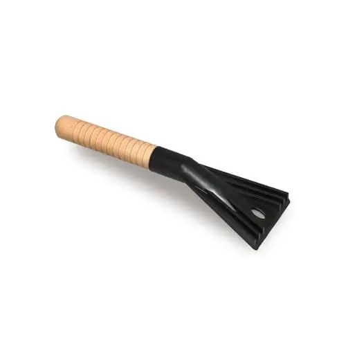 Produktbild: ToM PaR Kratzer Auto | Eiskratzer | Scheibenkratzer | Für EIS und Frostschicht | Holz Griff | Verkratzt Keine Scheiben oder Karosserie | Nicht-kratzend | Temperaturbeständig | Länge: 33 cm