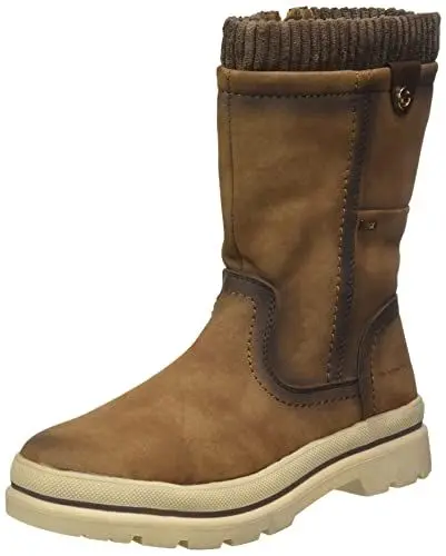 Produktbild: Tom Tailor Damen 4294609 Halblange Stiefel, Whisky, 38 EU