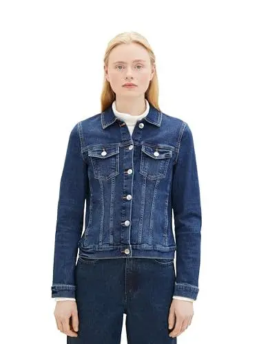 Produktbild: Tom Tailor Denim Damen Basic Jeansjacke, 10119 - Used Mid Stone Blue Denim, L
