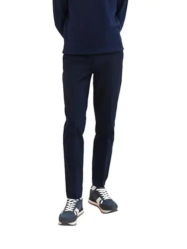 Produktbild: Tom Tailor Denim Herren Regular Tapered Fit Chino Hose, 10668 - Sky Captain Blue, 34/32