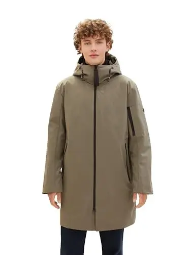 Produktbild: Tom Tailor Denim Herren Sommer-Parka mit Kapuze, 10415 - Dusty Olive Green, M