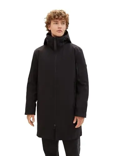 Produktbild: Tom Tailor Denim Herren Sommer-Parka mit Kapuze, 29999 - Black, S