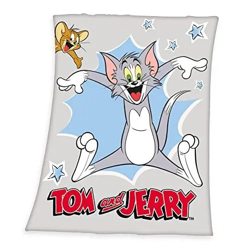 Produktbild: Herding Tom & Jerry Fleecedecke, Gr. 130/170 cm, 100% Polyester
