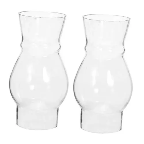 Produktbild: TOMETURE 2 Stück Lampenschirm Petroleumlampe Schornstein Öllampenabdeckung Lampenabdeckung Für Petroleumlampe Öllampe Glasabdeckung Öllampe Lichtschirm Glas Lampenschirm Ersatzglas