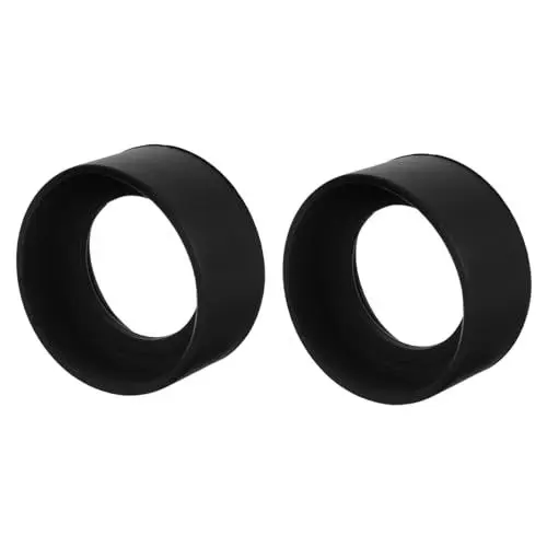 Produktbild: TOMETURE 2 Stück Mikroskop Brille Gummi Mikroskop Okularabdeckung Mikroskop Okularabdeckung Ersatz Gummi Mikroskop Okularschutz Okularschutz Augenschutz Tassen Okular Schutzschale