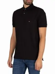 Produktbild: Tommy Hilfiger 1985 REGULAR POLO Kurzarm Poloshirts Herren, Schwarz (Black), S