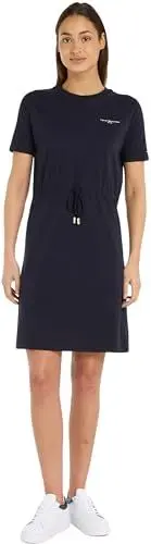 Produktbild: Tommy Hilfiger 1985 REG MINI CORP TEE DRSS SS T-Shirt Kleider Damen, Blau (Desert Sky), XXS