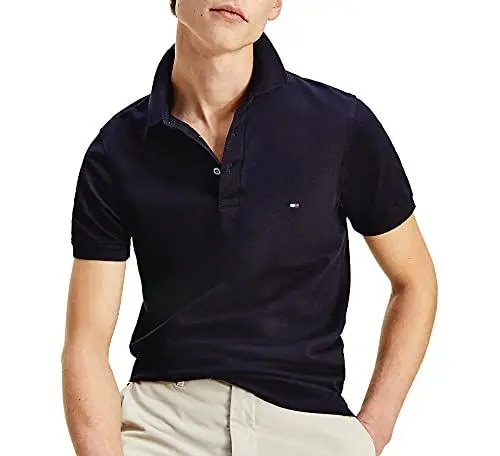 Produktbild: Tommy Hilfiger 1985 SLIM POLO Kurzarm Poloshirts Herren, Blau (Desert Sky), M