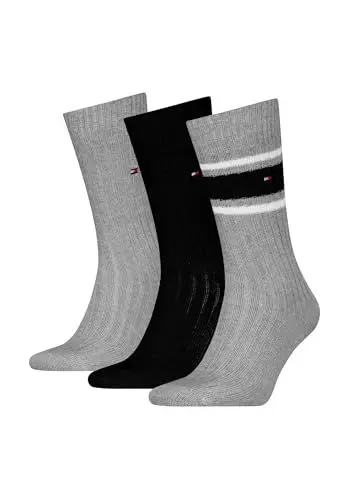 Produktbild: Tommy Hilfiger Men's Bootsock Sock Giftbox, Grey Melange, 9-11 (3er Pack)