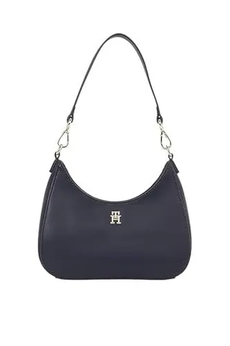 Produktbild: Tommy Hilfiger Damen Schultertasche Logotape mit Reißverschluss, Blau (Space Blue), Einheitsgröße