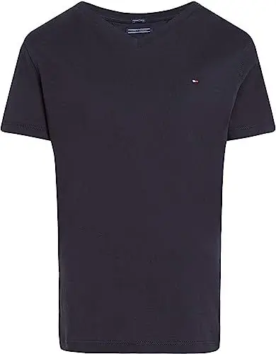 Produktbild: Tommy Hilfiger BOYS BASIC VN KNIT S/S Kurzarm Strickoberteile Jungen, Blau (SKY CAPTAIN), 74