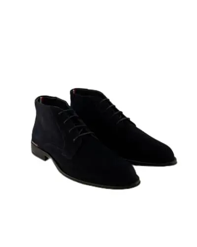 Produktbild: Tommy Hilfiger Herren Low Boot Stiefel Suede mit Schnürsenkeln, Blau (Desert Sky), 45
